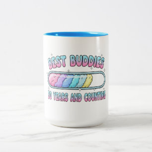 Tasse 2 Couleurs Meilleurs amis 50 ans et plus