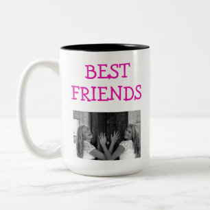 Tasse 2 Couleurs Meilleurs Amis Besties BFF Photo