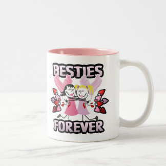 Tasse 2 Couleurs Meilleurs amis drôles de BFF pour toujours