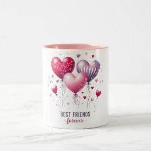 Tasse 2 Couleurs Meilleurs amis pour toujours Saint-Valentin
