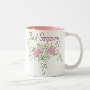 Tasse 2 Couleurs Meilleurs Coeurs Grammy Swirling
