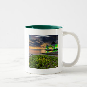 Tasse 2 Couleurs Melaka pendant le coucher du soleil Masjid Selat