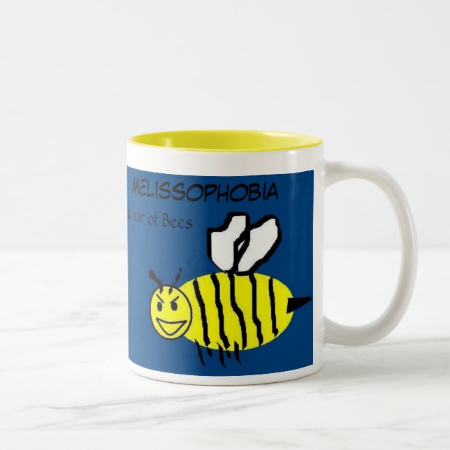 Tasse 2 Couleurs Melissophobia (Droit)
