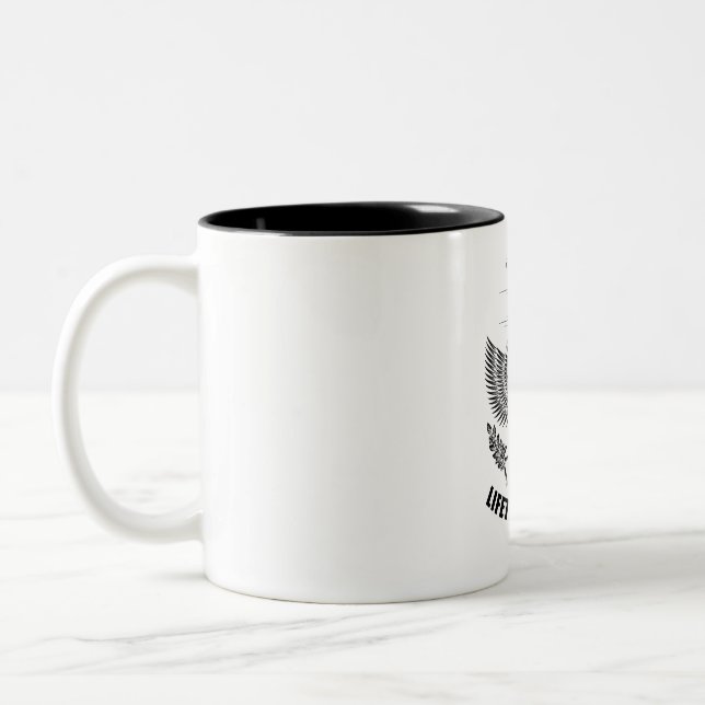 Tasse 2 Couleurs Membre de l'équipe Felix à vie (Gauche)