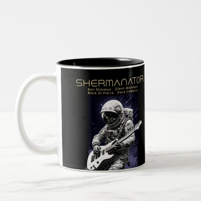 Tasse 2 Couleurs Membres de la bande SHERMANATOR (Gauche)