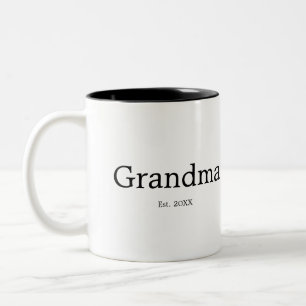 Tasse 2 Couleurs Mémé a créé un nouveau cadeau pour mémé
