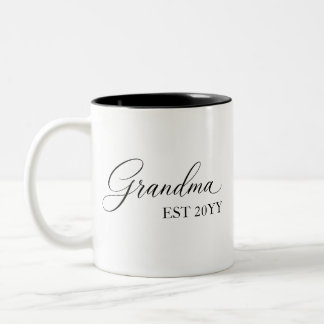 Tasse 2 Couleurs Mémé depuis [Année] – Personnalisé 
