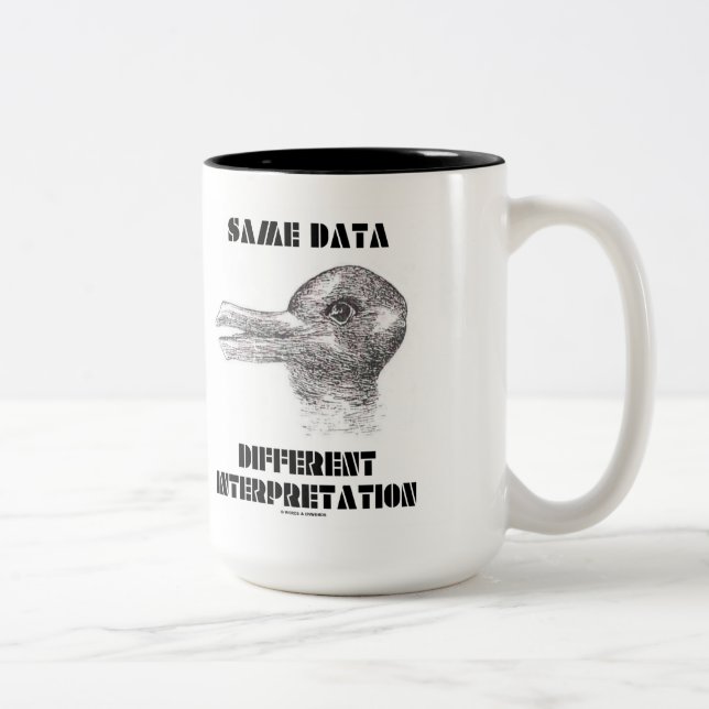 Tasse 2 Couleurs Même donnée, interprétation différente (canard lap (Droit)
