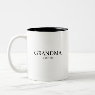 Tasse 2 Couleurs Mémé élégante moderne