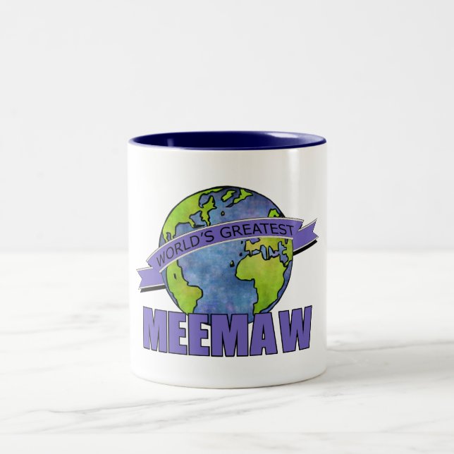 Tasse 2 Couleurs Mémé la plus géniale du monde (Centre)