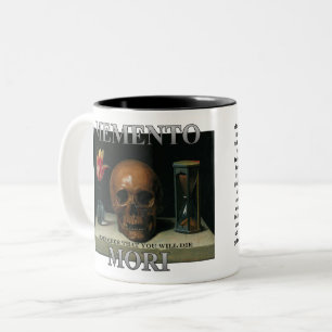 Tasse 2 Couleurs Memento Mori - Rappelez-vous que vous allez mourir