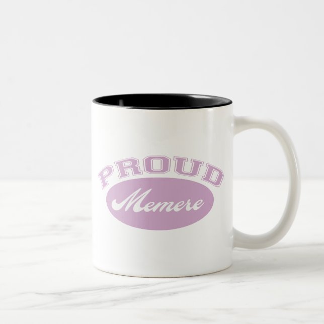 Tasse 2 Couleurs Memere fier (Droit)