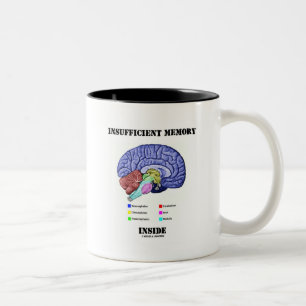 Tasse 2 Couleurs Mémoire insuffisante à l'intérieur (Cerveau anatom