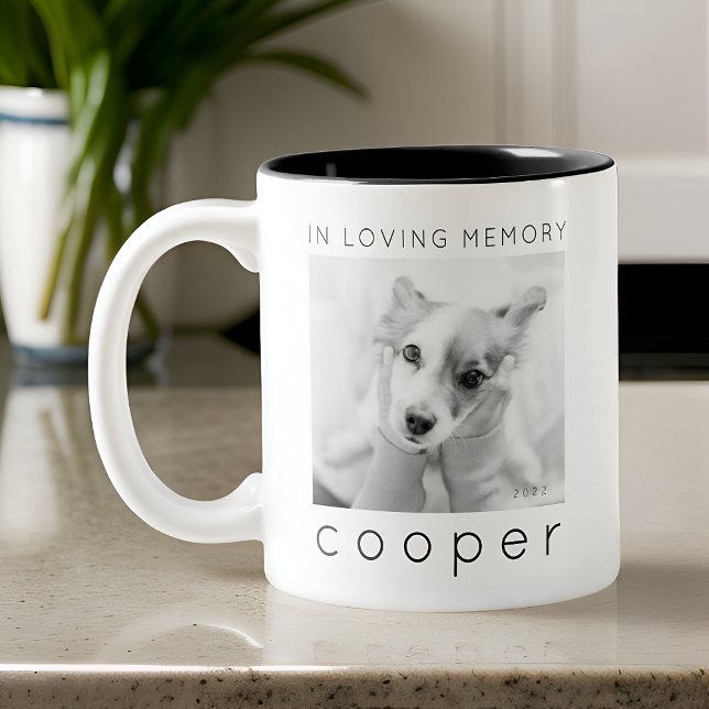 Tasse 2 Couleurs Mémorial des animaux de compagnie en mémoire d'amo (Créateur téléchargé)