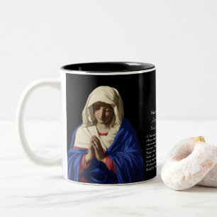 Tasse 2 Couleurs Mémorial funéraire de la Vierge catholique religie