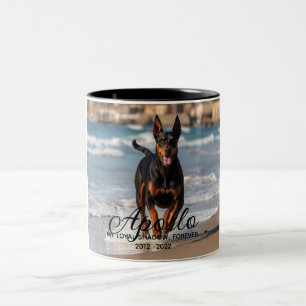 Tasse 2 Couleurs Mémorial personnalisé pour animal de compagnie