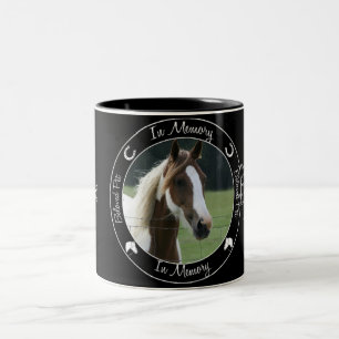 Tasse 2 Couleurs Mémorial - Perte du cheval - Photo personnalisée
