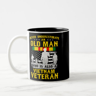 Tasse 2 Couleurs Men Papa Grand-père Vietnam Vintage Shirt Men