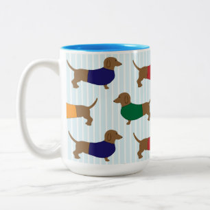 Tasse 2 Couleurs Ménagerie Dachshund