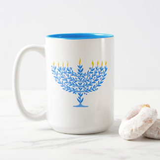 Tasse 2 Couleurs Menorah