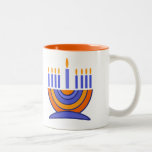 Tasse 2 Couleurs Menorah et Dreidels Hanoukka Cadeau<br><div class="desc">Bonne Hanoukka. Menorah et Dreidels conçoivent des Mugs Cadeaux Hanoukka. Cartes de correspondance,  invitations de fête et cadeaux disponibles dans la catégorie Jours fériés / Hanoukka de notre magasin.</div>