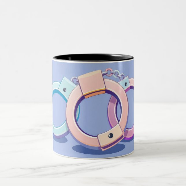Tasse 2 Couleurs Menottes (Centre)