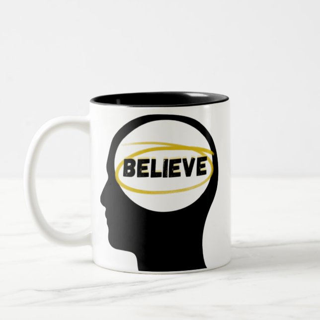 Tasse 2 Couleurs Mentalité Croire (Gauche)