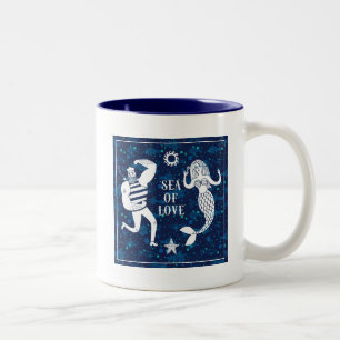 Tasse 2 Couleurs Mer d'affiche d'amour