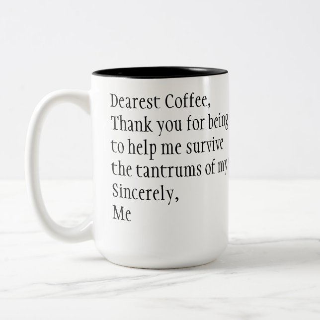 Tasse 2 Couleurs Merci (Gauche)