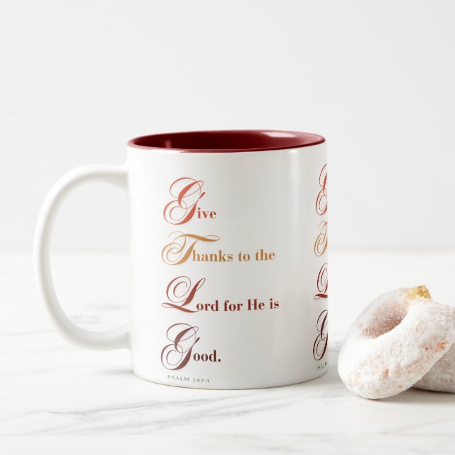 Tasse 2 Couleurs Merci (Avec donut)