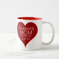 MERCI À MOM DE M'AVOIR EU Typographie du Coeur Rou