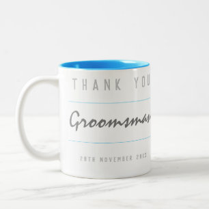 Tasse 2 Couleurs Merci Groomsman