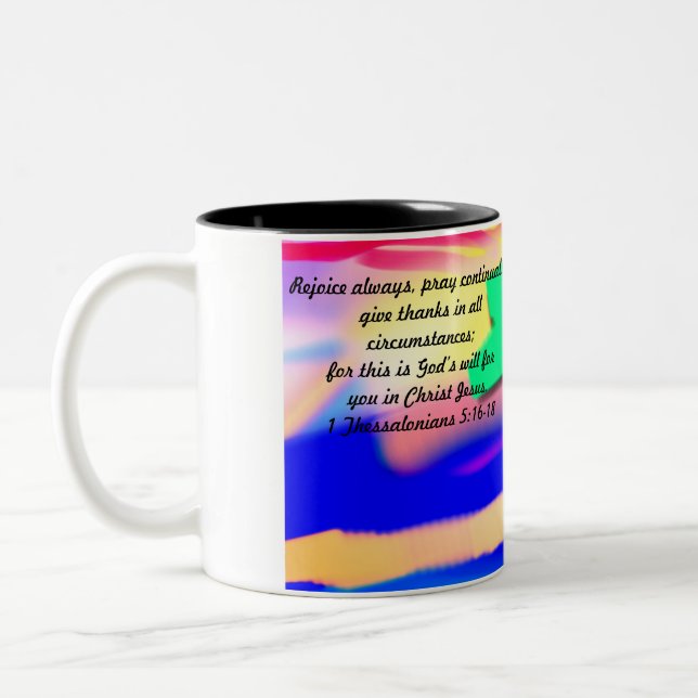Tasse 2 Couleurs merci jesus (Gauche)