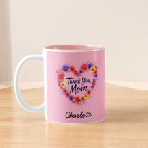 Merci Maman | Fête des mères florales personnalisé
