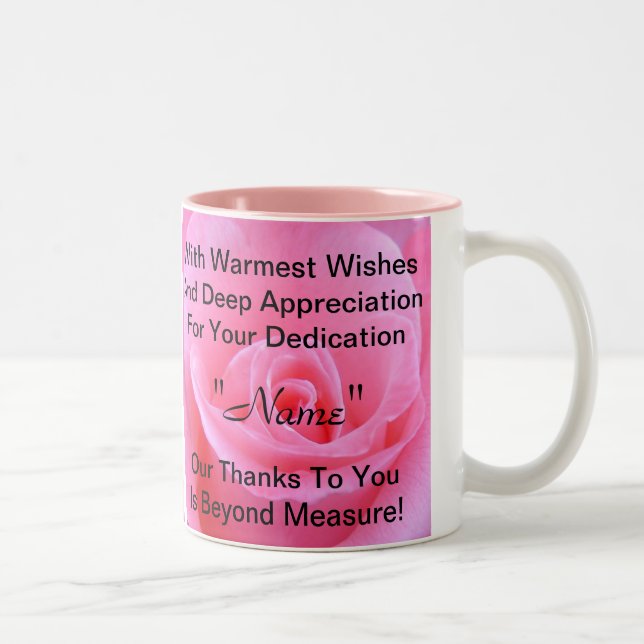 Tasse 2 Couleurs Merci pour appréciation (Droit)