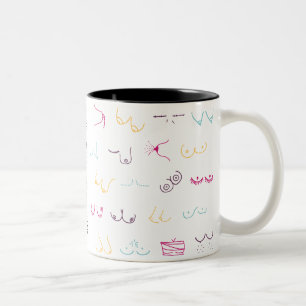 Tasse 2 Couleurs Merci pour les Mammaries - Arc-en-ciel