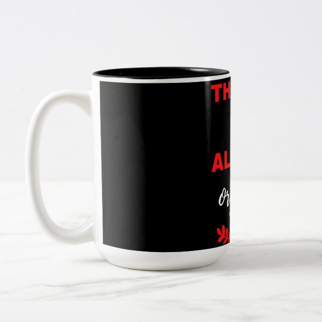 Tasse 2 Couleurs Merci Pour Tous Les Orgasmes (Gauche)