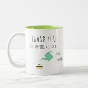 Tasse 2 Couleurs Merci pour votre aide pour faire grandir l'arrosoi