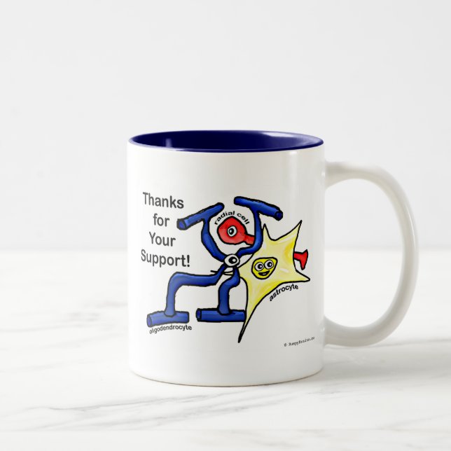 Tasse 2 Couleurs Merci pour votre soutien (Droit)