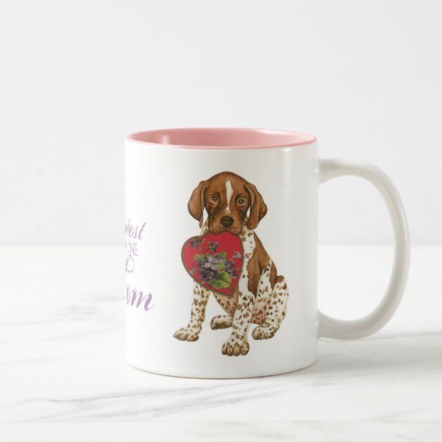 Tasse 2 Couleurs Mère Coeur de coeur germanique (Droit)