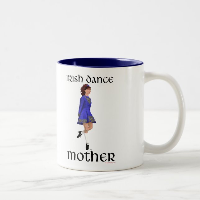 Tasse 2 Couleurs Mère de danse step Irlandaise - chaussure dure ble (Droit)