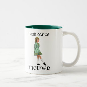 Tasse 2 Couleurs Mère de danse step Irlandaise - Vert