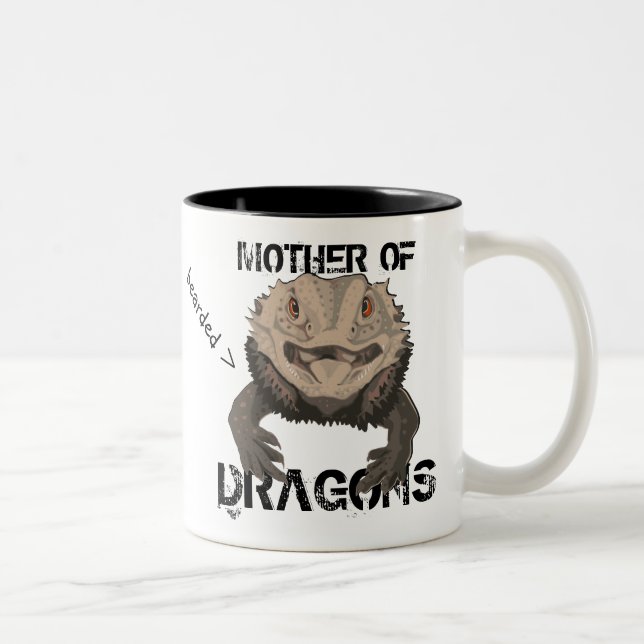 Tasse 2 Couleurs Mère des dragons (barbus) (Droit)