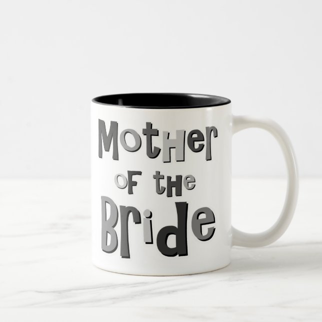 Tasse 2 Couleurs Mère du gris de jeune mariée (Droit)