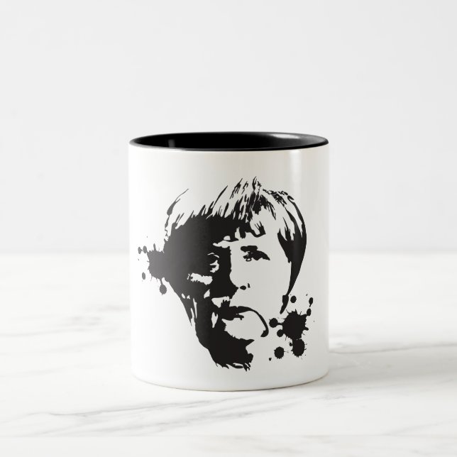 Tasse 2 Couleurs Merkel fou (Centre)