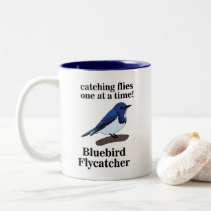 Tasse 2 Couleurs Merle Bleu Ornithologue Observation des Oiseaux Dr