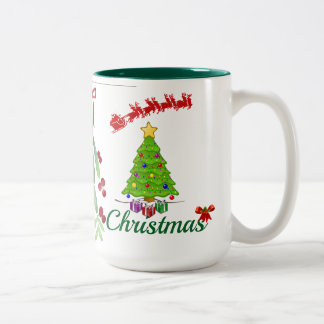 Tasse 2 Couleurs Merry Christmas