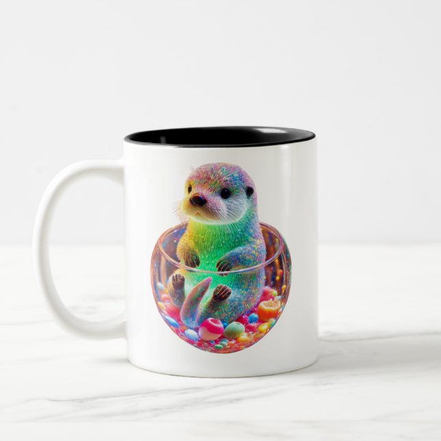 Tasse 2 Couleurs Merveilleux loutre de mer (Gauche)