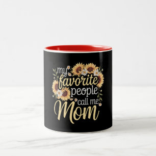 Tasse 2 Couleurs Mes Gens Favoris M'Appelent Maman