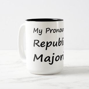 Tasse 2 Couleurs Mes pronostics sont la majorité républicaine